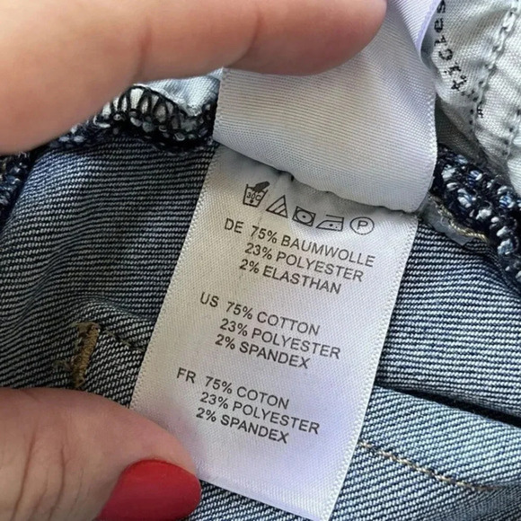 Articles of Society Split Flare Jeans Womens 7 (28"W)Blue Hi-Rise Bell Bottoms - Picture 13 of 15